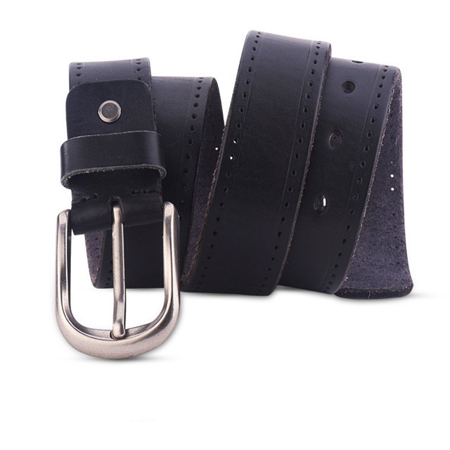 Amazon Hot Style Washable Casual Retro Pin Buckle Custom Leather Belt Wholease 