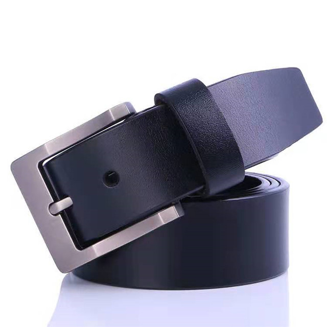 LY150929 Good Quality Cow Hide Belt With Alloy Buckle leather belt for men 
