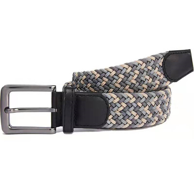Fashion PU Lady Elastic Belt, Women Fashion Weaving Colored Leather Belt 