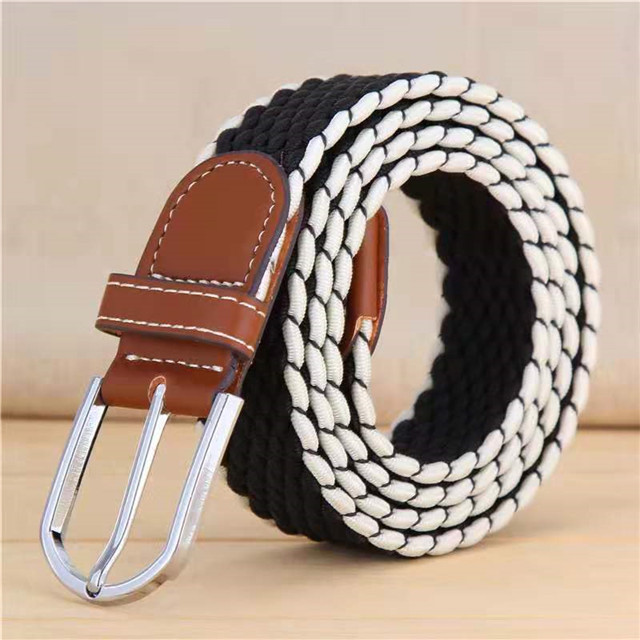  New Style Hot Sale Braided Elastic Stretch Belt 