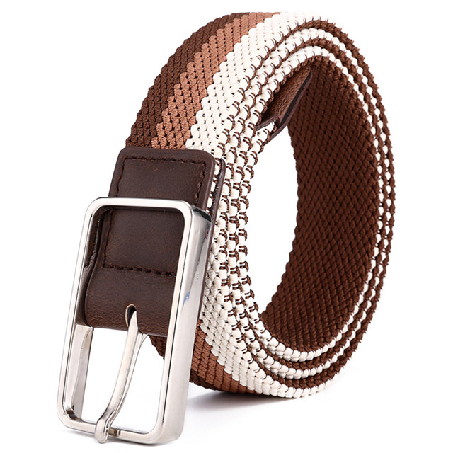 New Design Leather Elastic Belt for Women Fashion Men's Jean Belt High Quality Wholesale