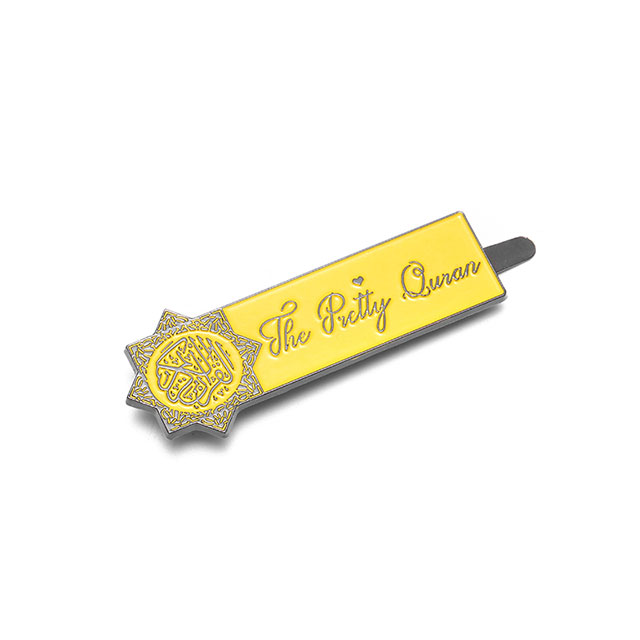 Leaf Design Gold Plating Metal Brand Name Logo Custom Zinc Alloy Clothing Label 