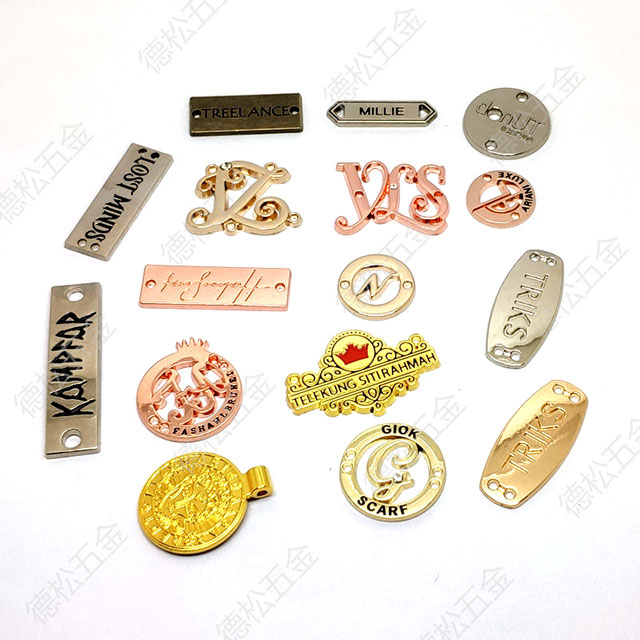 Suppliers for Hardware Accessories Handbag Shopping Bags Metal Label Tags Custom