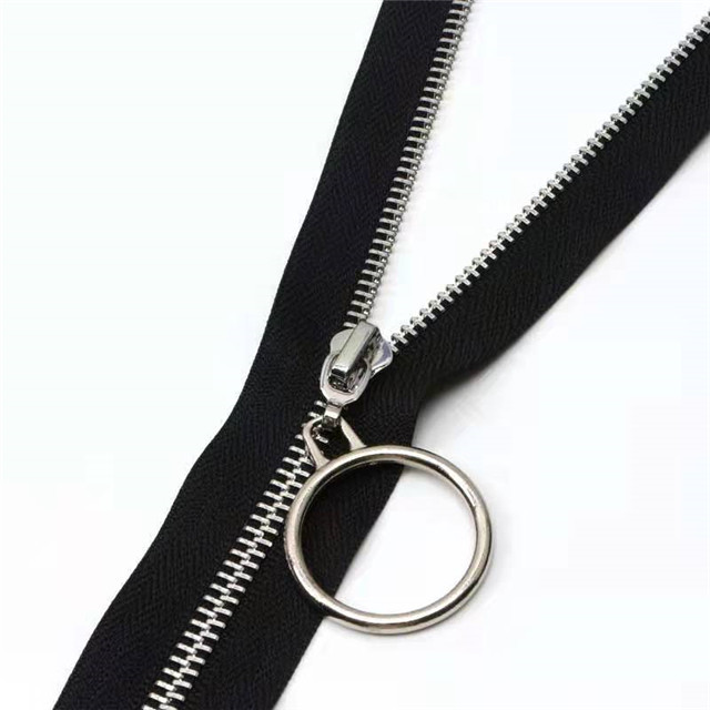 Zipper Manufacturer Wholesale Custom 5# 10#Teeth Close-end Metal Zipper For Garments Bags