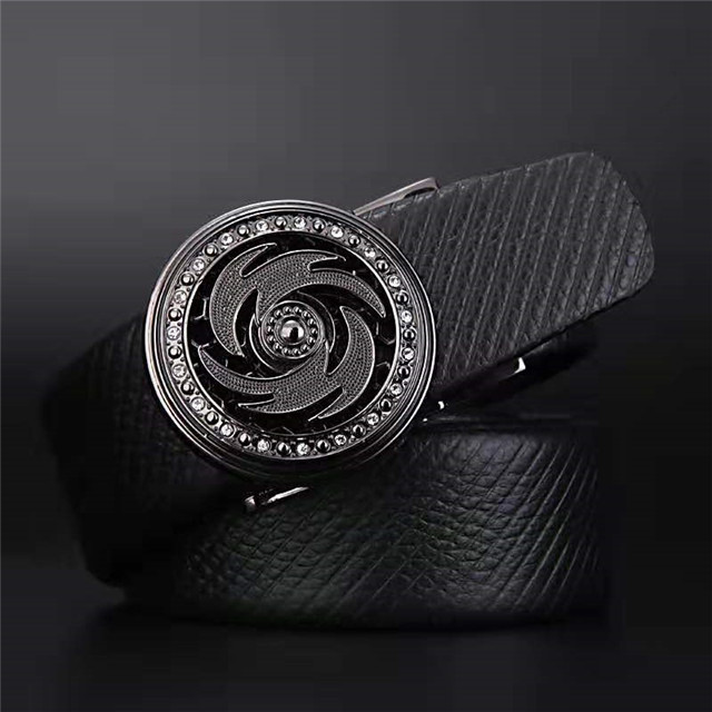 LYG3-0068-4 Highend Fashion Business Men Real Leather Strap Custom Length Belt Buckles 