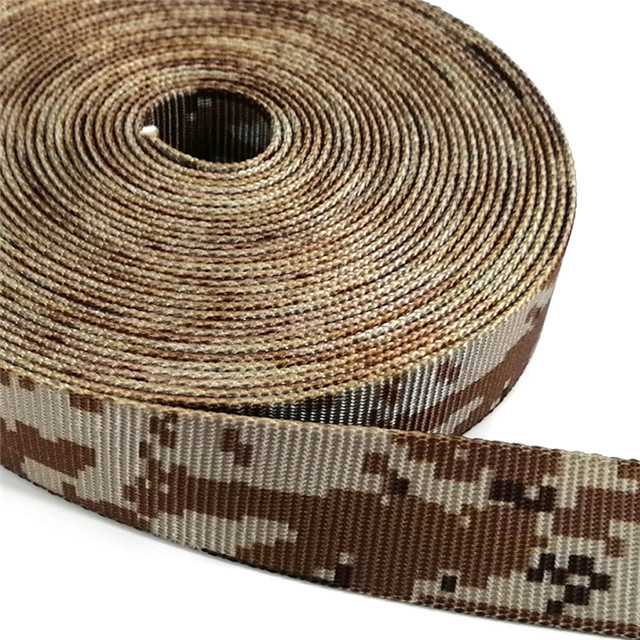 Camouflage Belt Factory Direct Imitation Nylon Thermal Transfer Tactical Ribbon Custom Clothing Accessories Factory Wholesale
