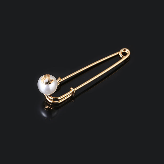 Simple Fashion Ladies Jewelry Brooch with Safety Pin Custom Cheap OEM Accepted 