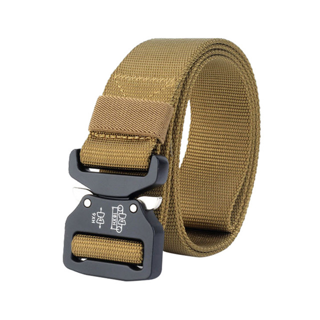 Custom Outdoor Tactical Belt Nylon Military Style Webbing Riggers Belt For Hiking And Traveling 